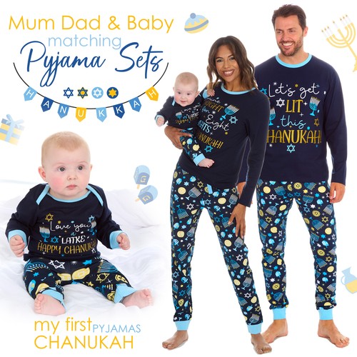 Pigiama famiglia hanukkah - pigiama,