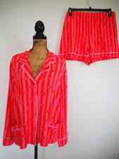 Pigiama rosa a righe 2 pezzi