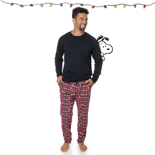 Pigiama uomo cotone snoopy - pigiama,